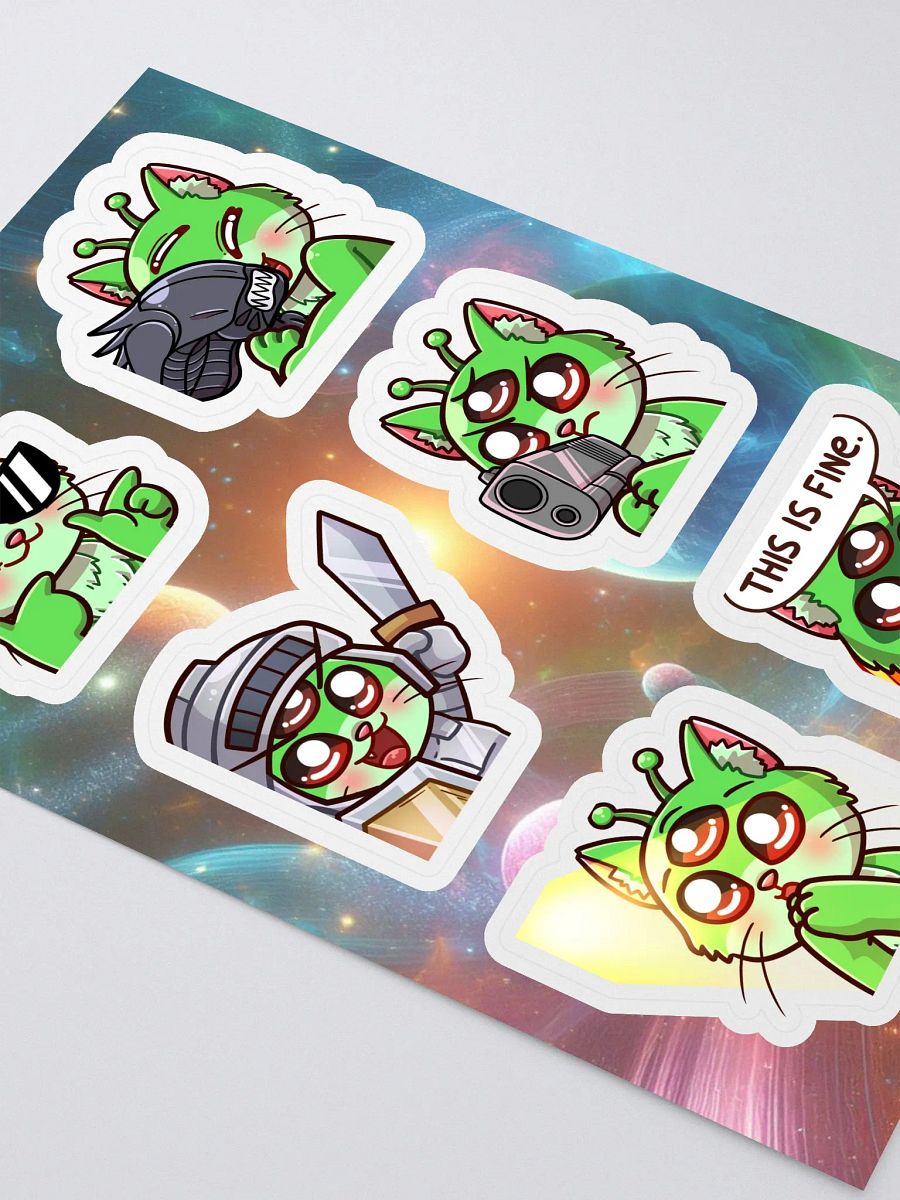Cosmic Cat Emote Sticker Collection v2 product image (2)