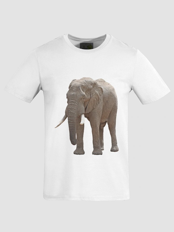 African Savanna Elephant Organic Cotton T-Shirt -plain product image (1)