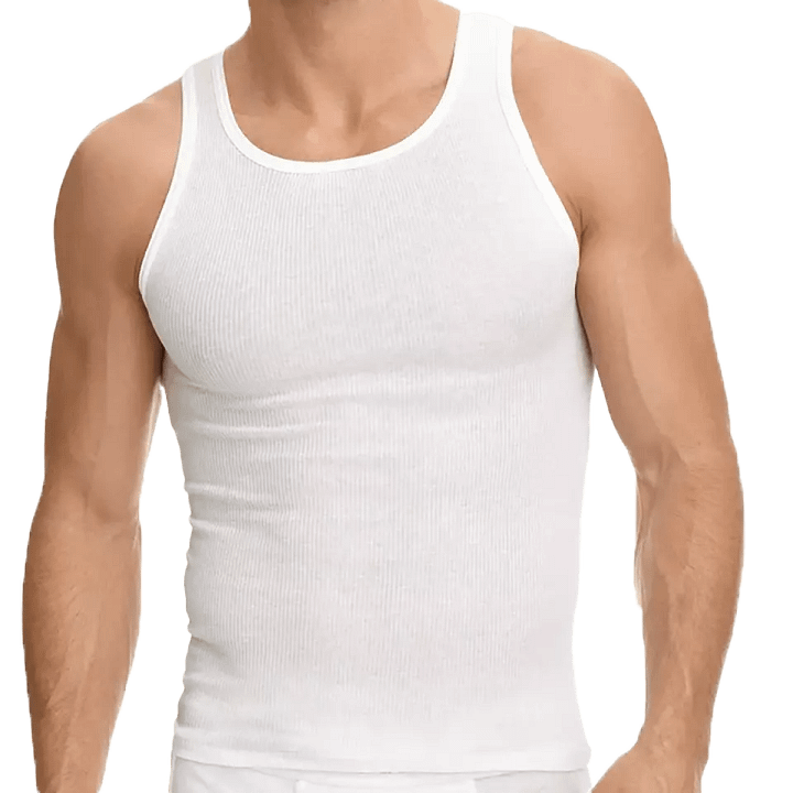 6-12 Pack Men's Tank Top 100% Cotton A-Shirt Wife Beater Undershirts Size S-3XL product image (2)