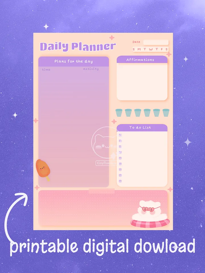 Summer Fun Daily & Weekly Printable Planners product image (2)
