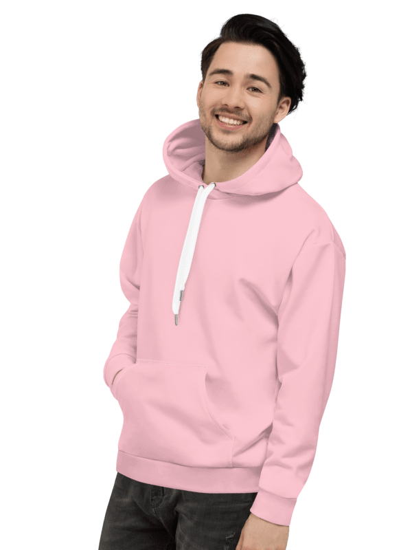 Plain Color Pink Hoodie product image (4)