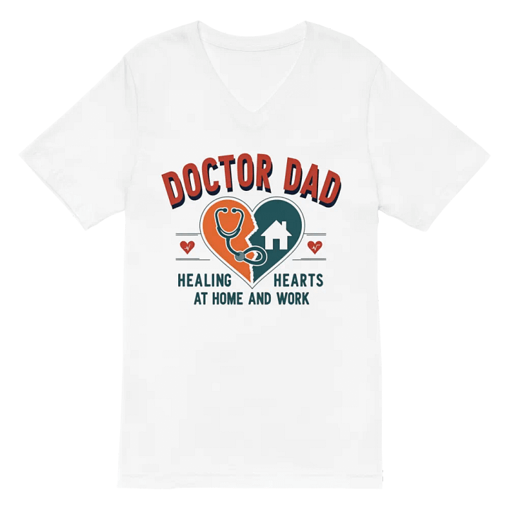 Healing Hearts Doctor Dad V-Neck Tee product image (2)