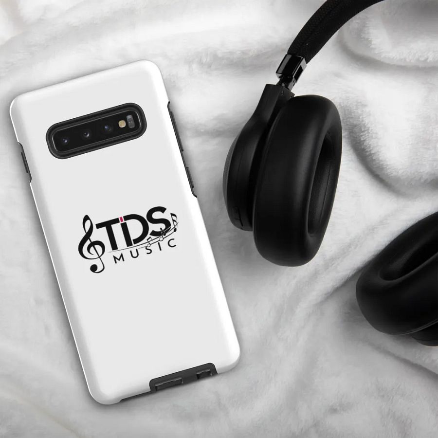 TDS Music White Tough Case for Samsung Galaxy - Fits S10 to S25 Models - Wireless Charging product image (1)