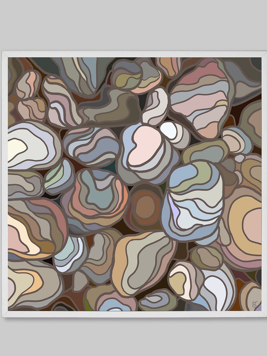 Earthy Canvas Art: Stone Pattern - Stones No. 3 product image (6)