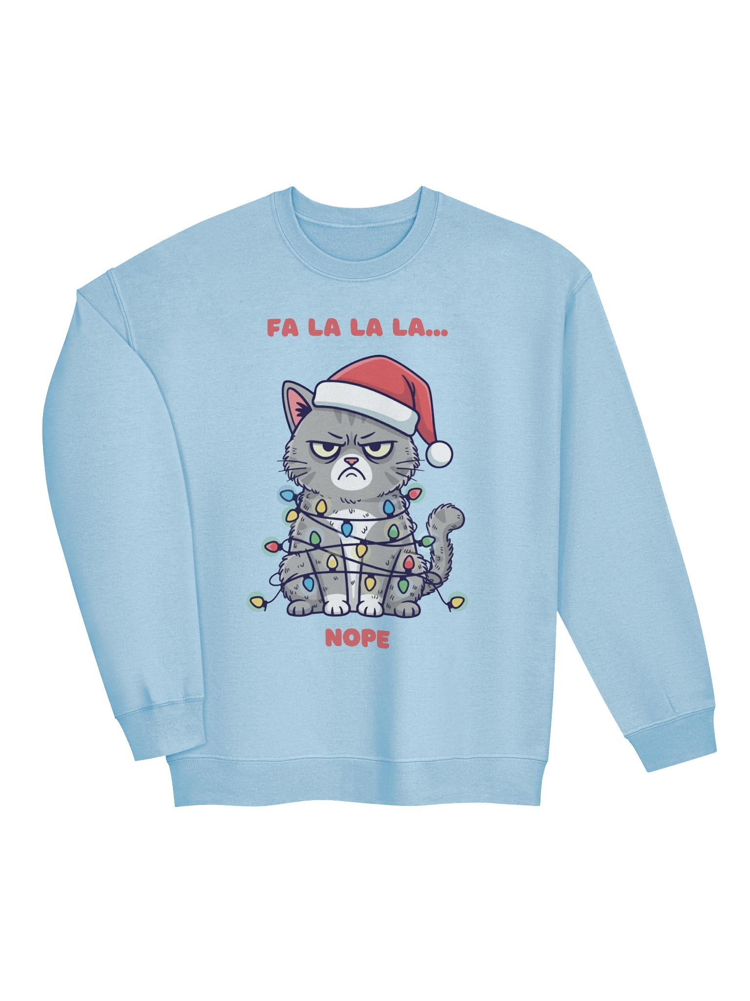 Grumpy Santa Cat Crewneck Sweatshirt product image (19)