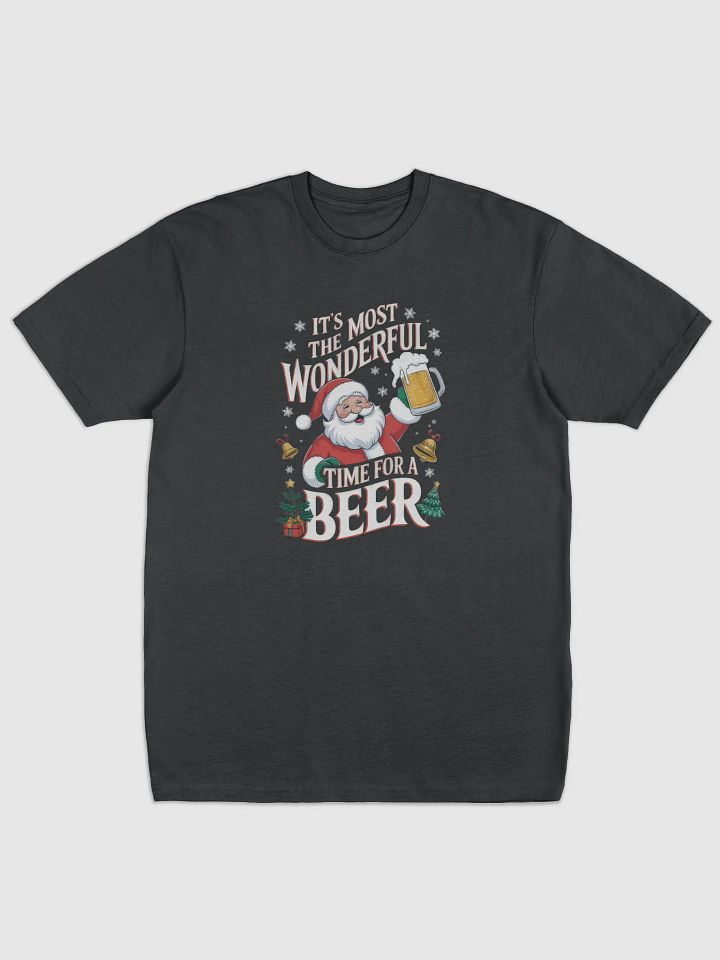 Santa’s Holiday Cheers Cotton Heritage Men's Premium Heavyweight Tee product image (1)