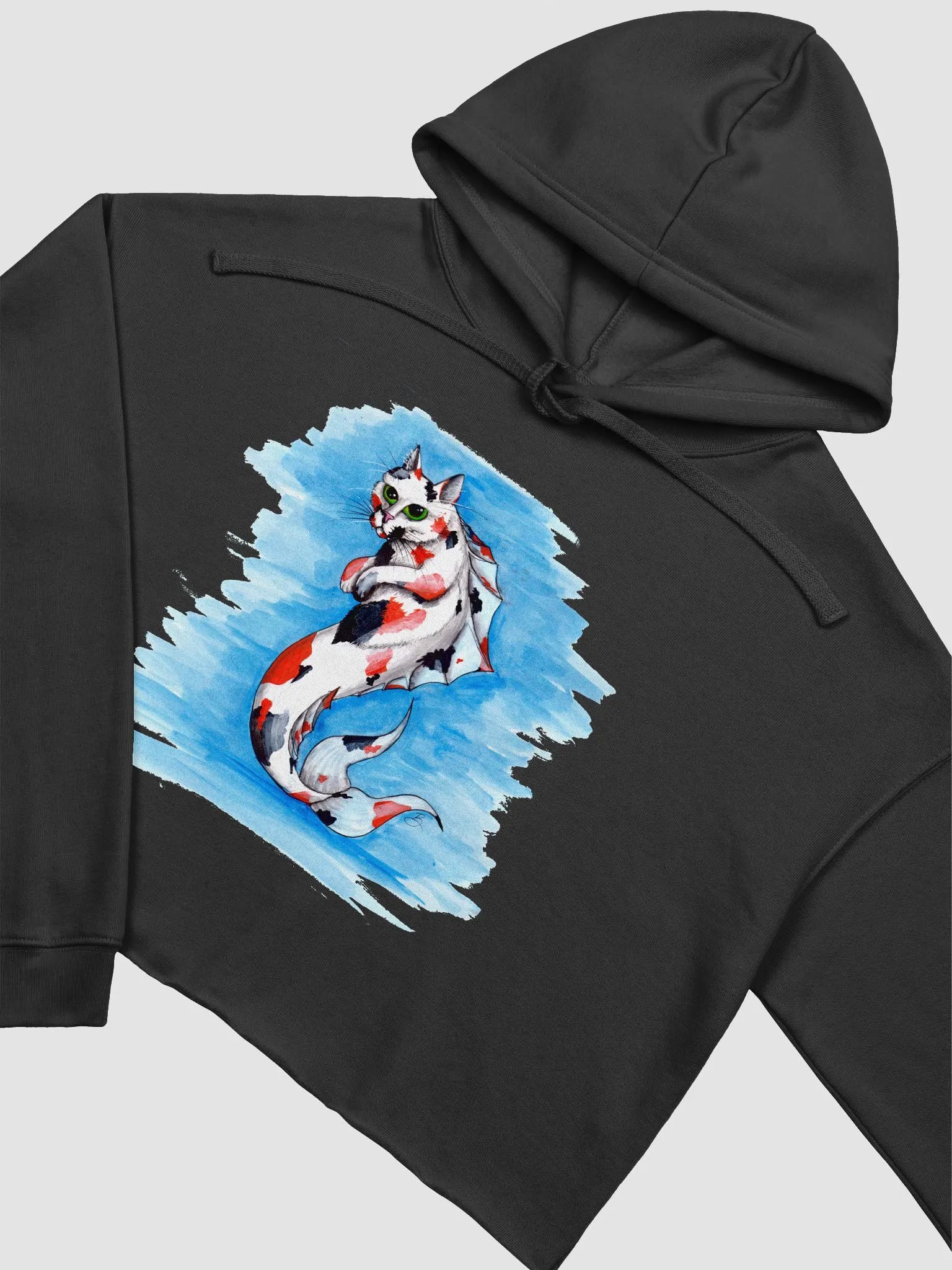 Mermeow Calico Crop Hoodie product image (22)