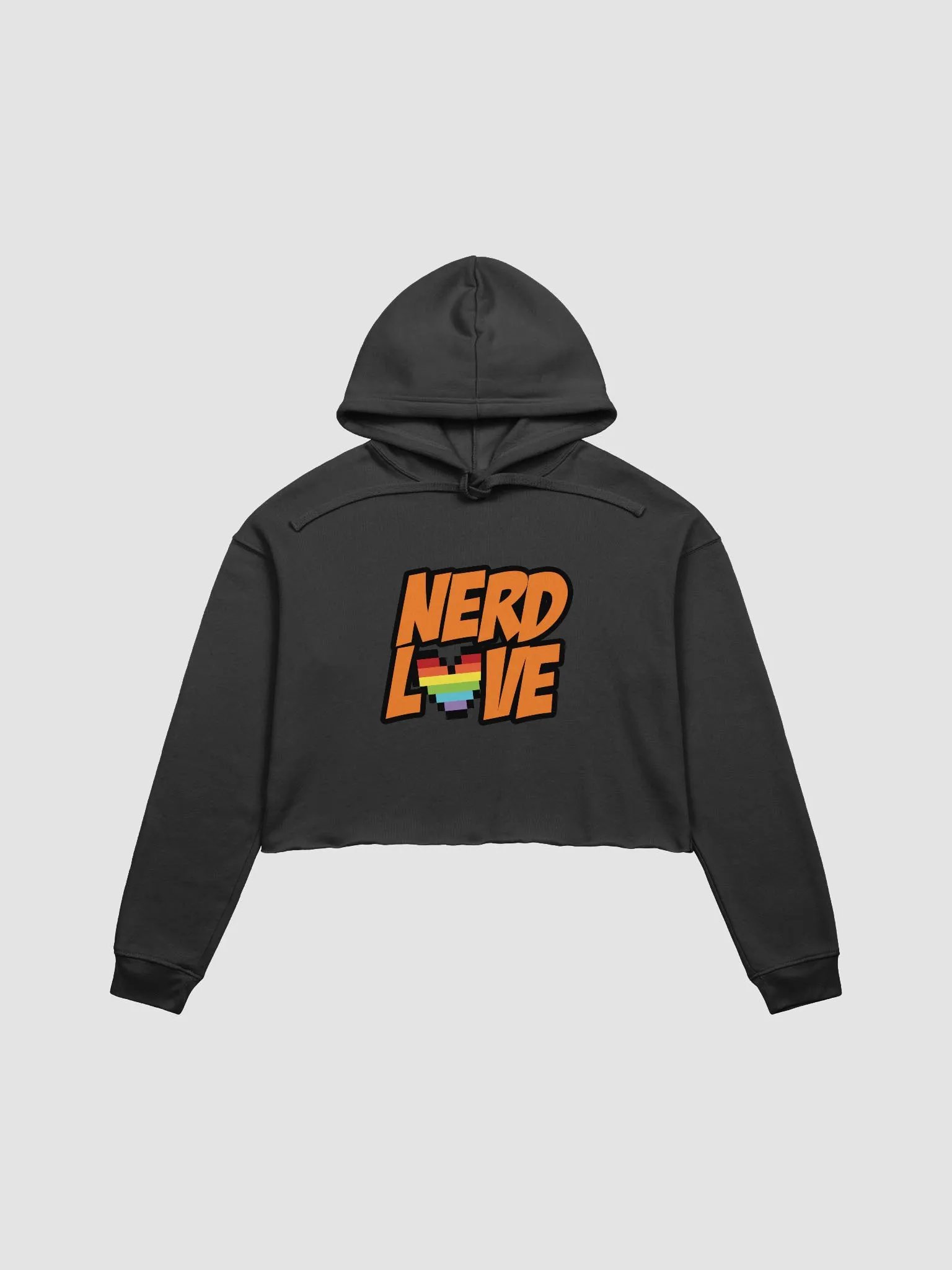 NerdLove Emote Crop Top Hoodie product image (1)