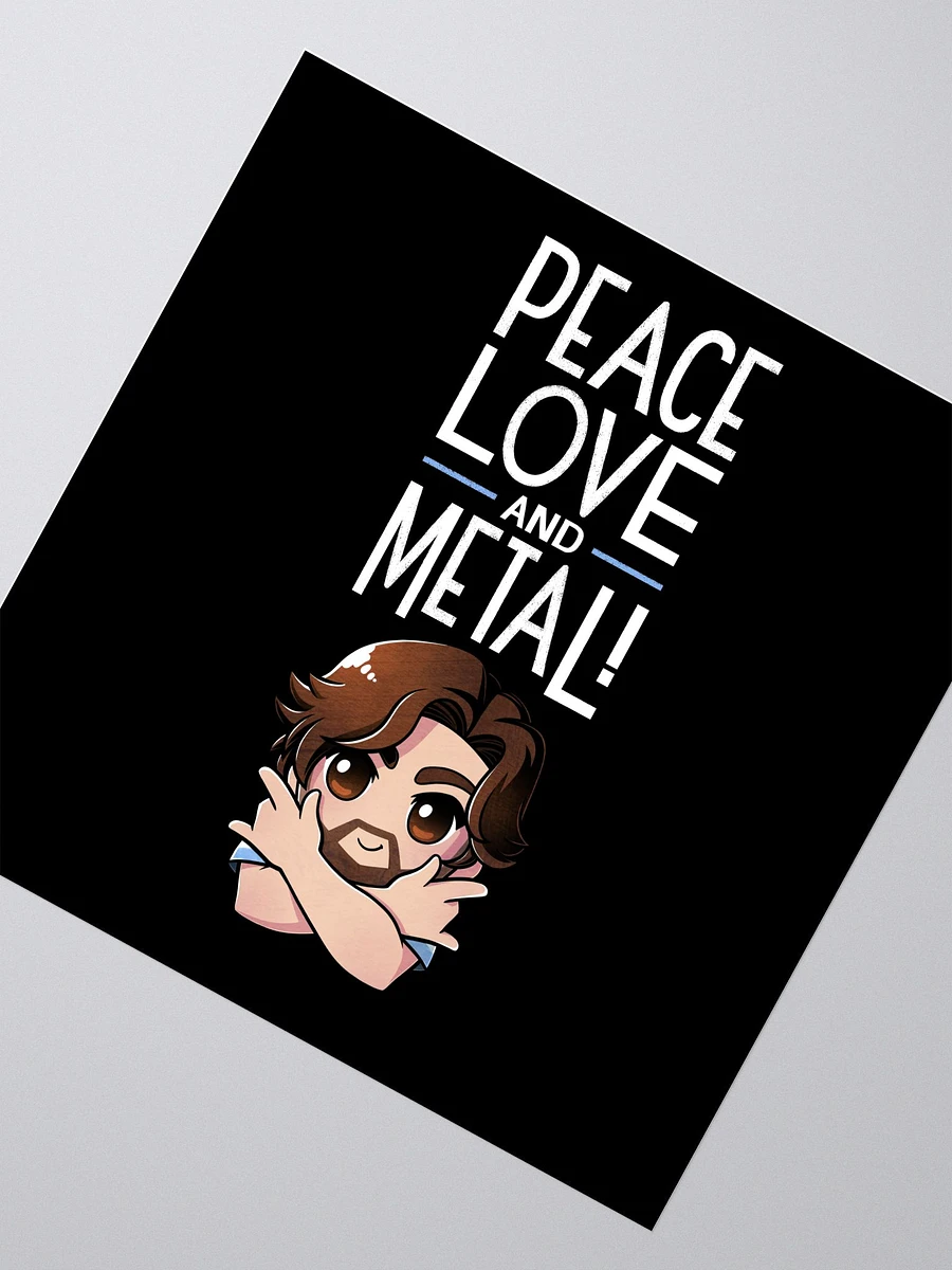 Peace Love and Metal Sticker product image (2)