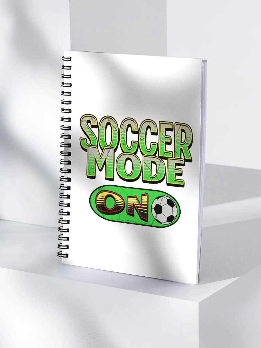 Soccer Mode On Vintage Spiral Notebook product image (1)