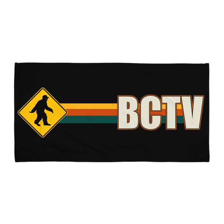 BCTV Oldschool Logo Towl - Black product image (1)