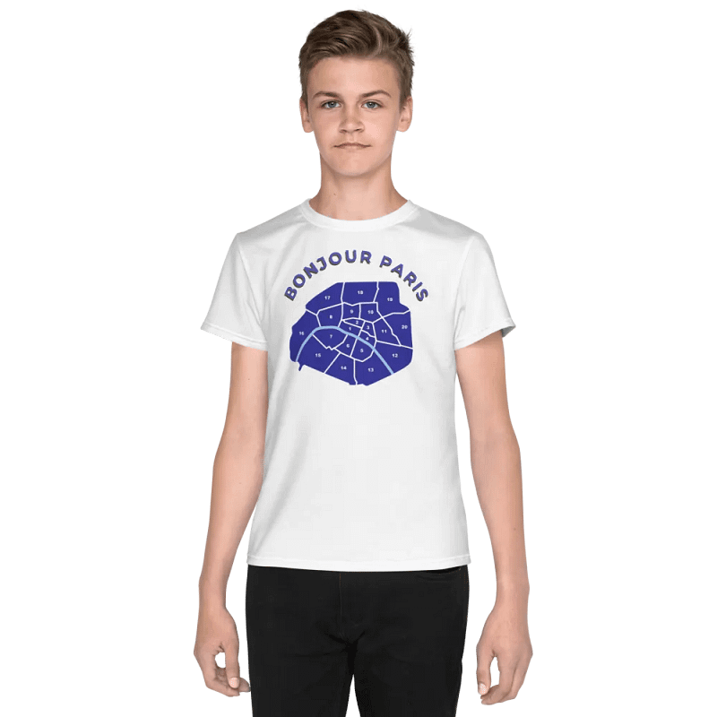 BONJOUR PARIS - WHITE UNISEX T-SHIRT