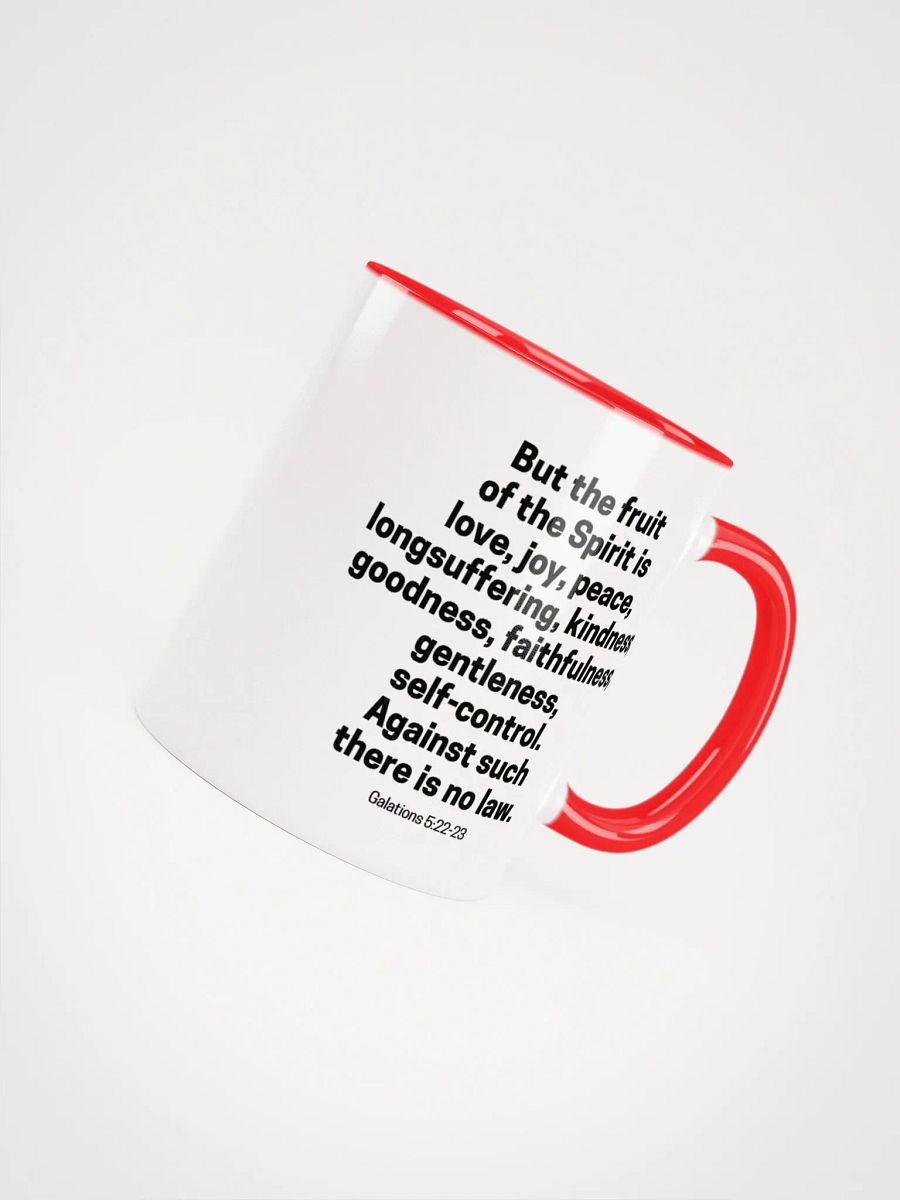 But The Fruit Of The Spirit Is Love Joy Peace Longsuffering Kindness Goodness Galatians 5:22-23 Two-Tone Mug 11/15oz product image (46)