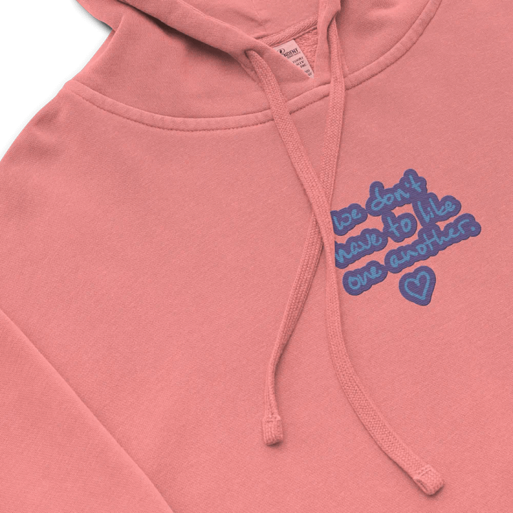 ONE ANOTHER (violet) embroidered pigment hoodie product image (1)