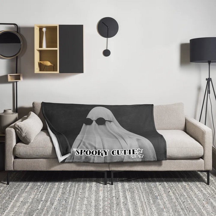 Spooky Cutie Throw Blanket product image (2)