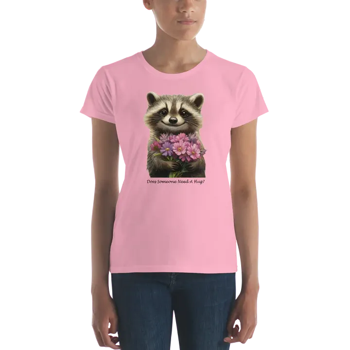 Floral Raccoon Women's Tee product image (2)