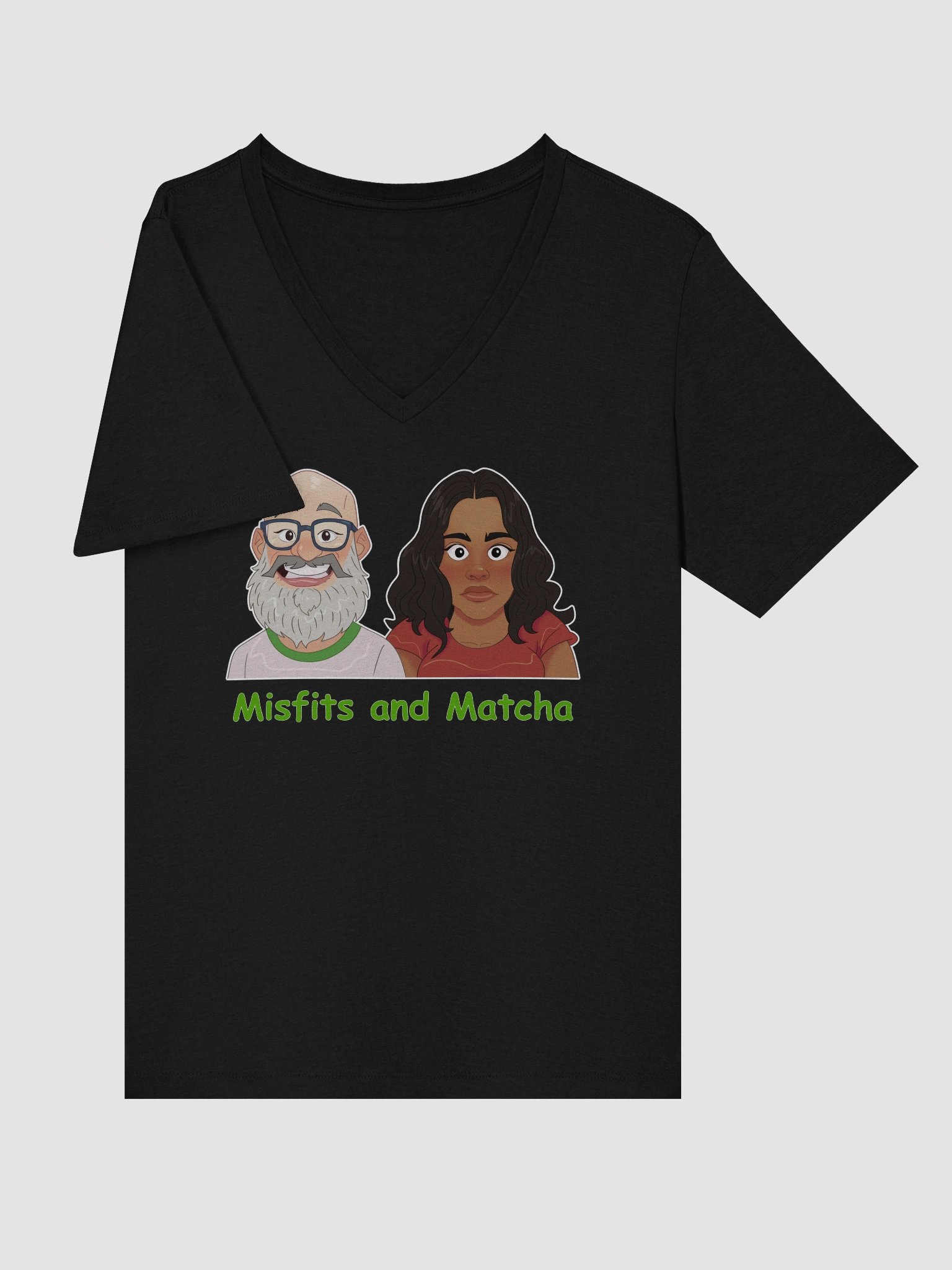 Women's Jasmine and Kevin V Neck Tee Shirt product image (33)