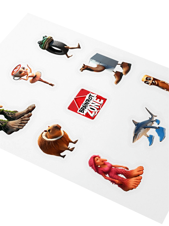 Brainrot Legends 9-Piece Sticker Set product image (2)
