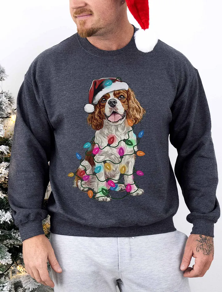 Funny Cavalier King Charles Spaniel(Blenheim 2) Christmas Sweatshirt product image (1)
