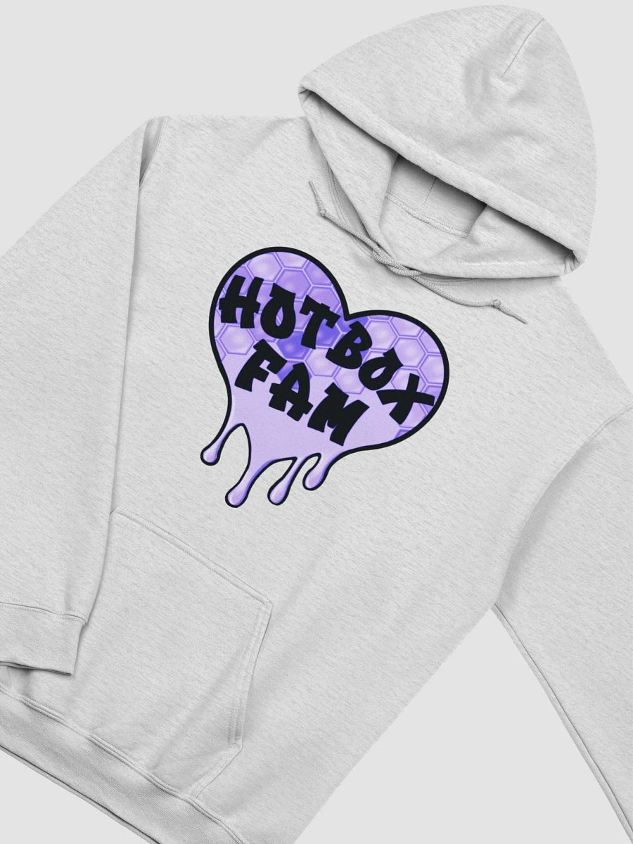 UNISEX HOT BOX FAM PURPLE HONEY COMB LOGO HOODIE product image (3)
