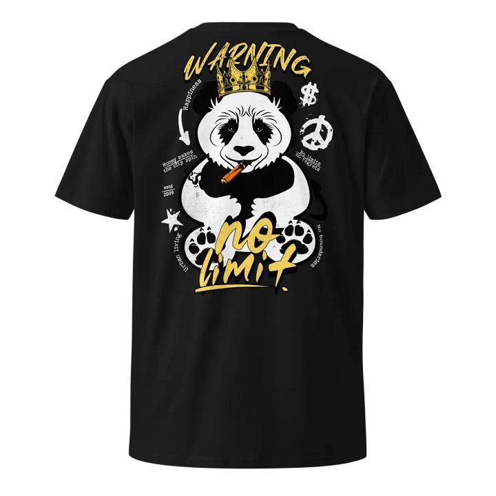 Royal Panda Warning Unisex T-Shirt product image (6)