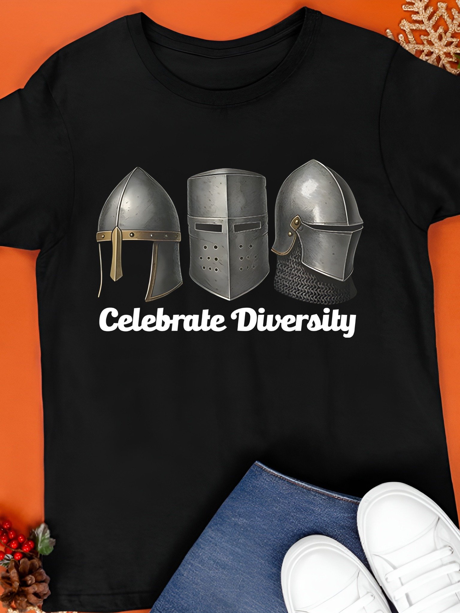 Medieval Helmets Celebrate Diversity Shirt product image (1)