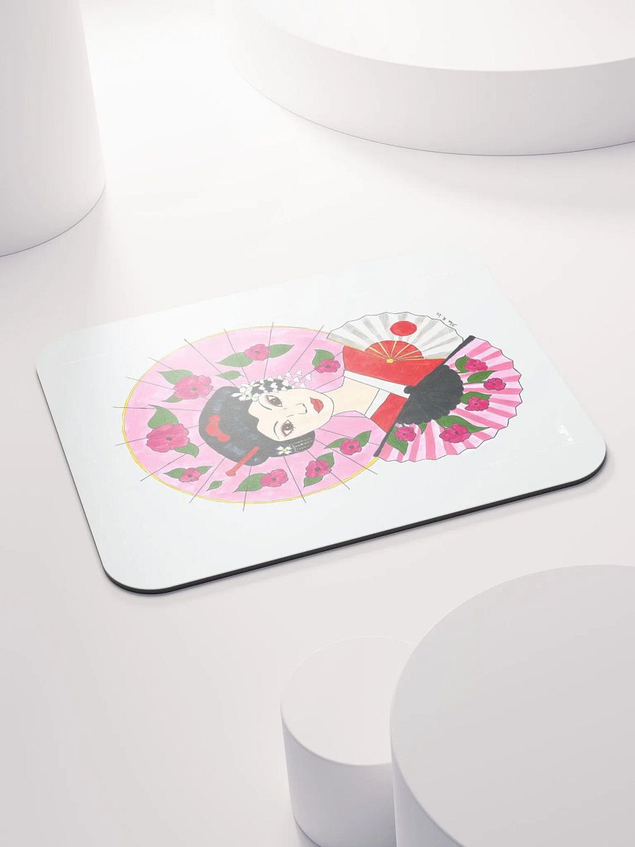 Japanese Geisha (art by Dina R.) acrylic painting - Mouse Pad product image (4)