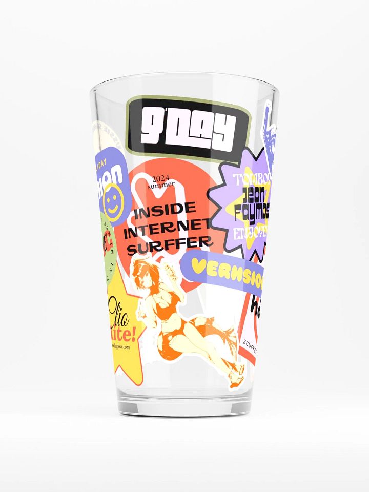 Stickerbomb Pint Glass product image (1)