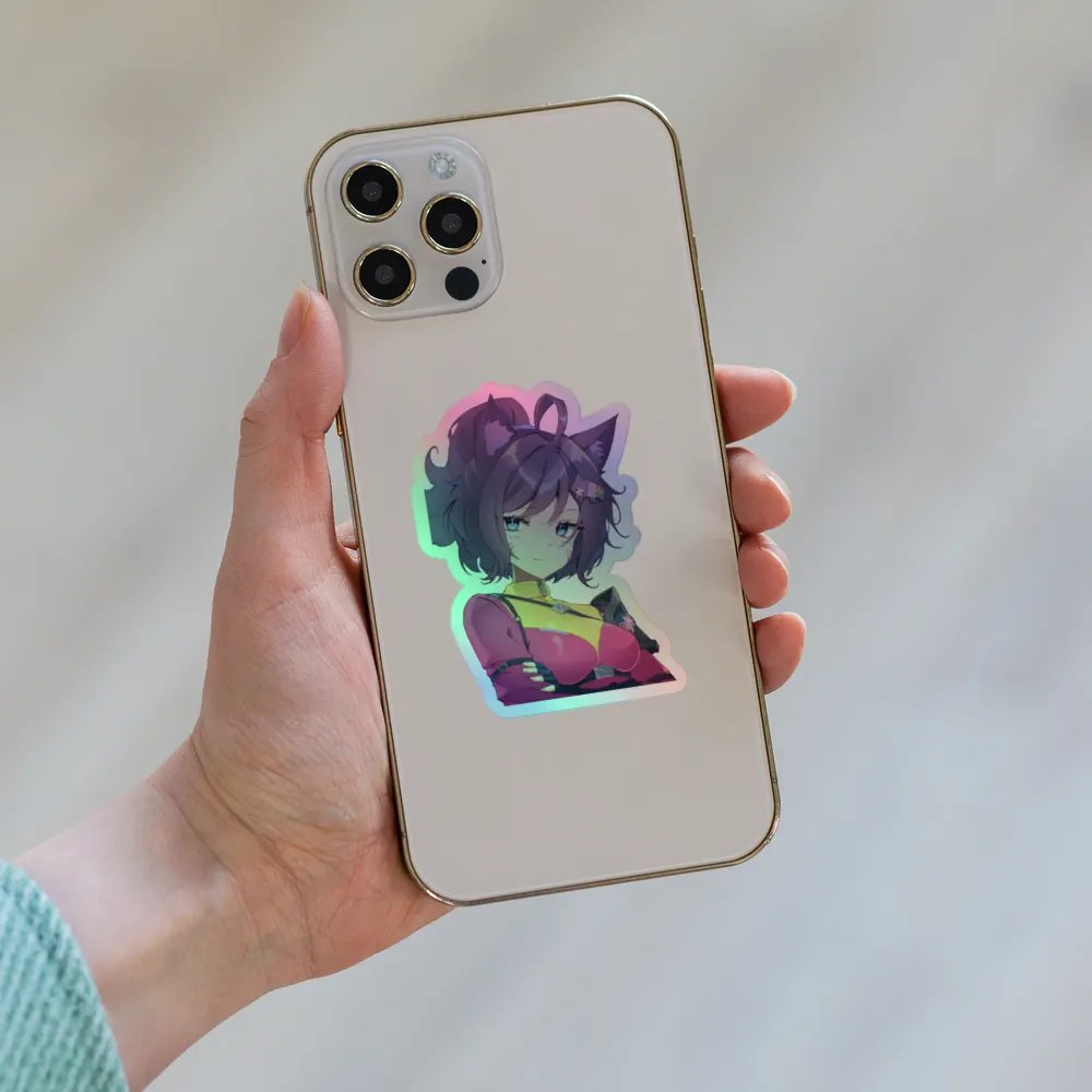 Holographic PixelKitten Sticker Set product image (8)