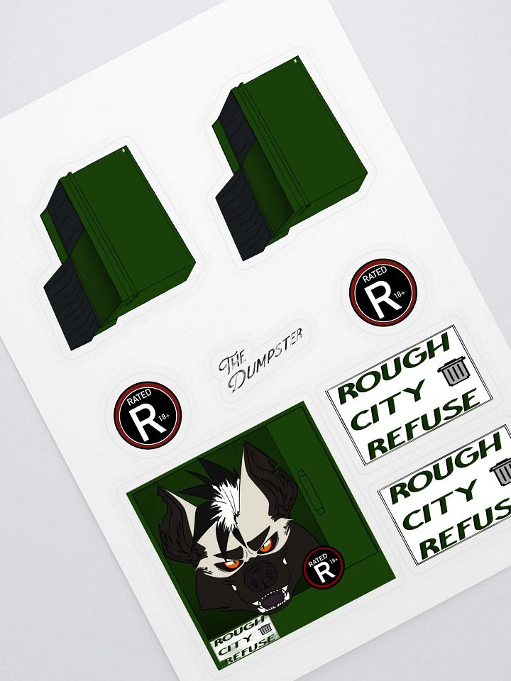 Rough City Refuse Sticker Set product image (1)