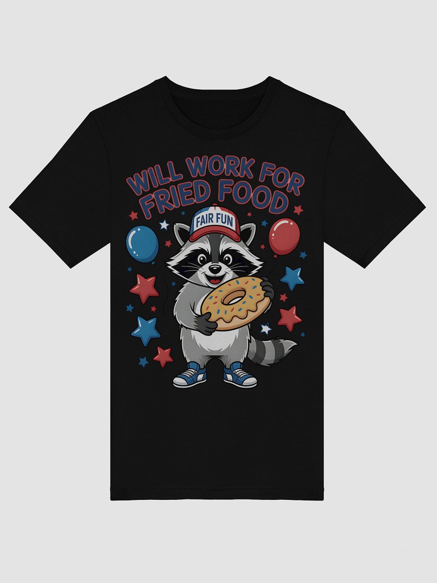Fair Fun Raccoon Doughnut T-Shirt product image (14)