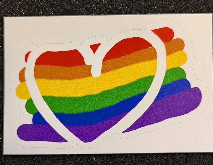 Rainbow Heart Sticker product image (1)