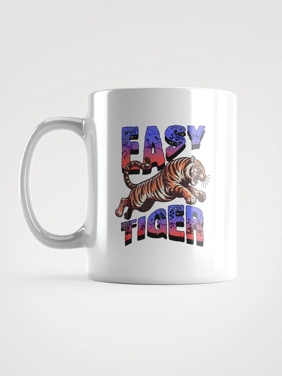 Easy Tiger Leaping White Glossy Mug product image (1)