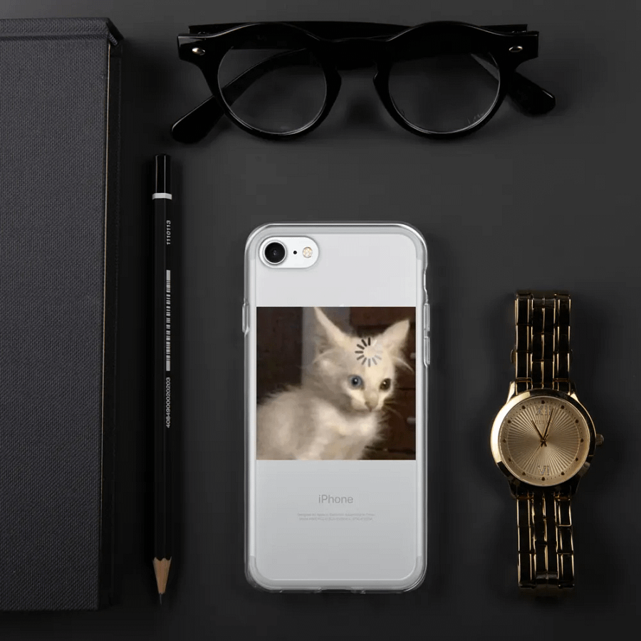 Loading Cat Confusion Clear iPhone® Case product image (329)