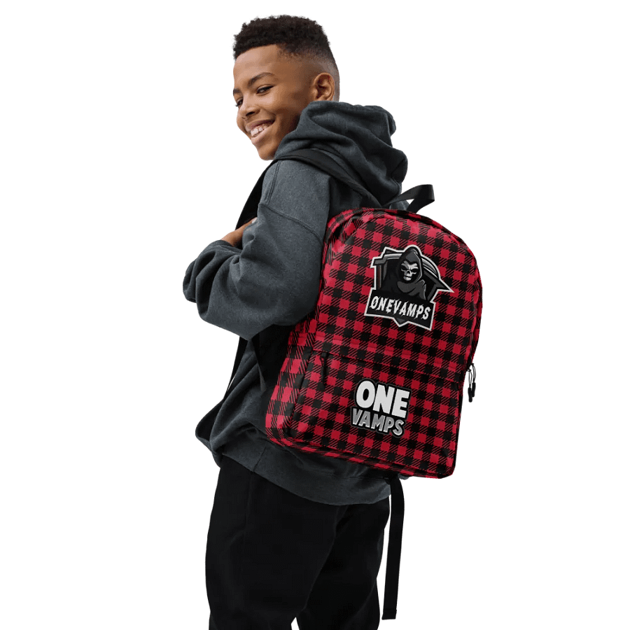 OneVamps Backpack Red Black color product image (12)