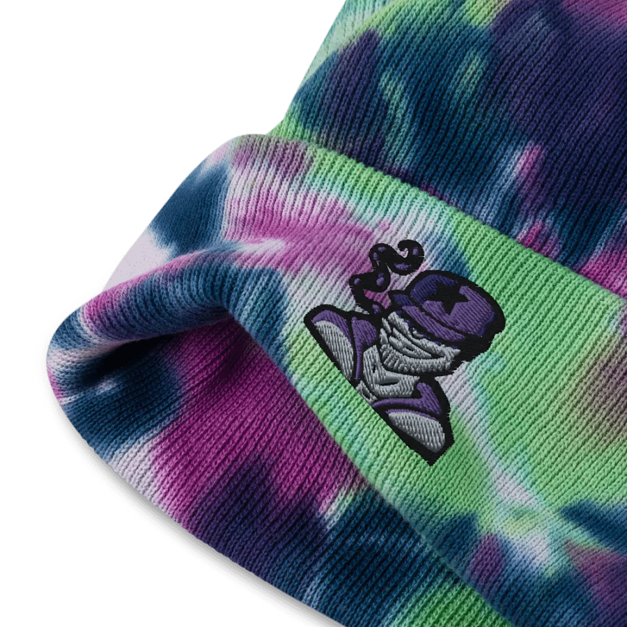 Dark Smoke Tie-dye Beenie product image (2)