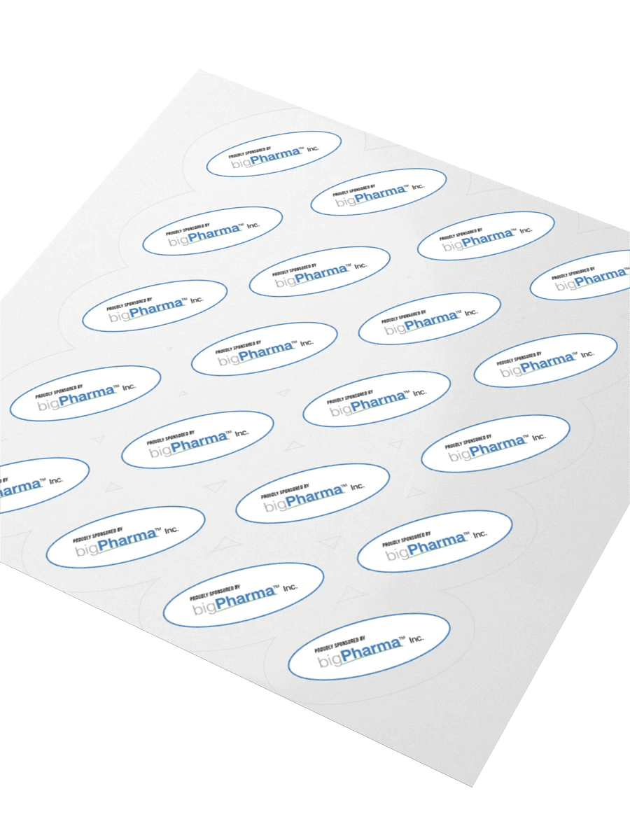 Sponsored by Big Pharma sticker set product image (8)