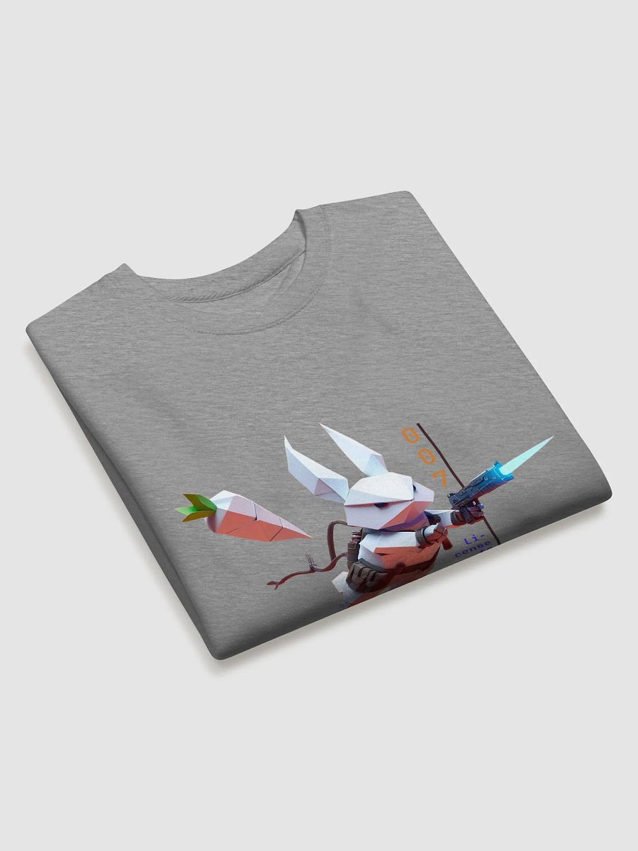 Cyborg Bunny 007 Unisex | Retro Hacker Sweatshirt – Funny Geek Wear for Coders & Agents product image (3)
