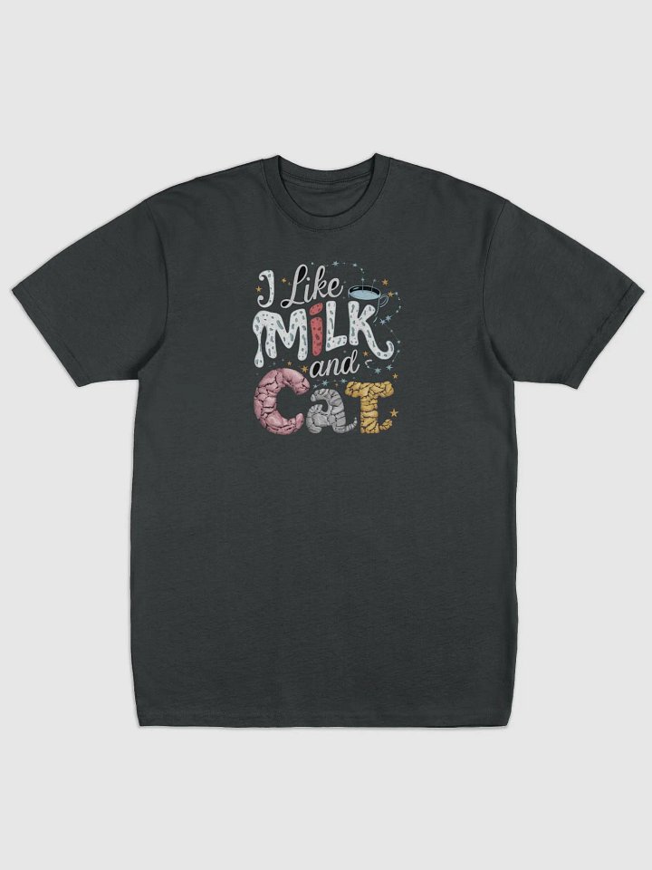I like Milk and Cat Men's T-shirt by aufsoleh product image (1)