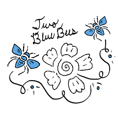Two Blue Bees