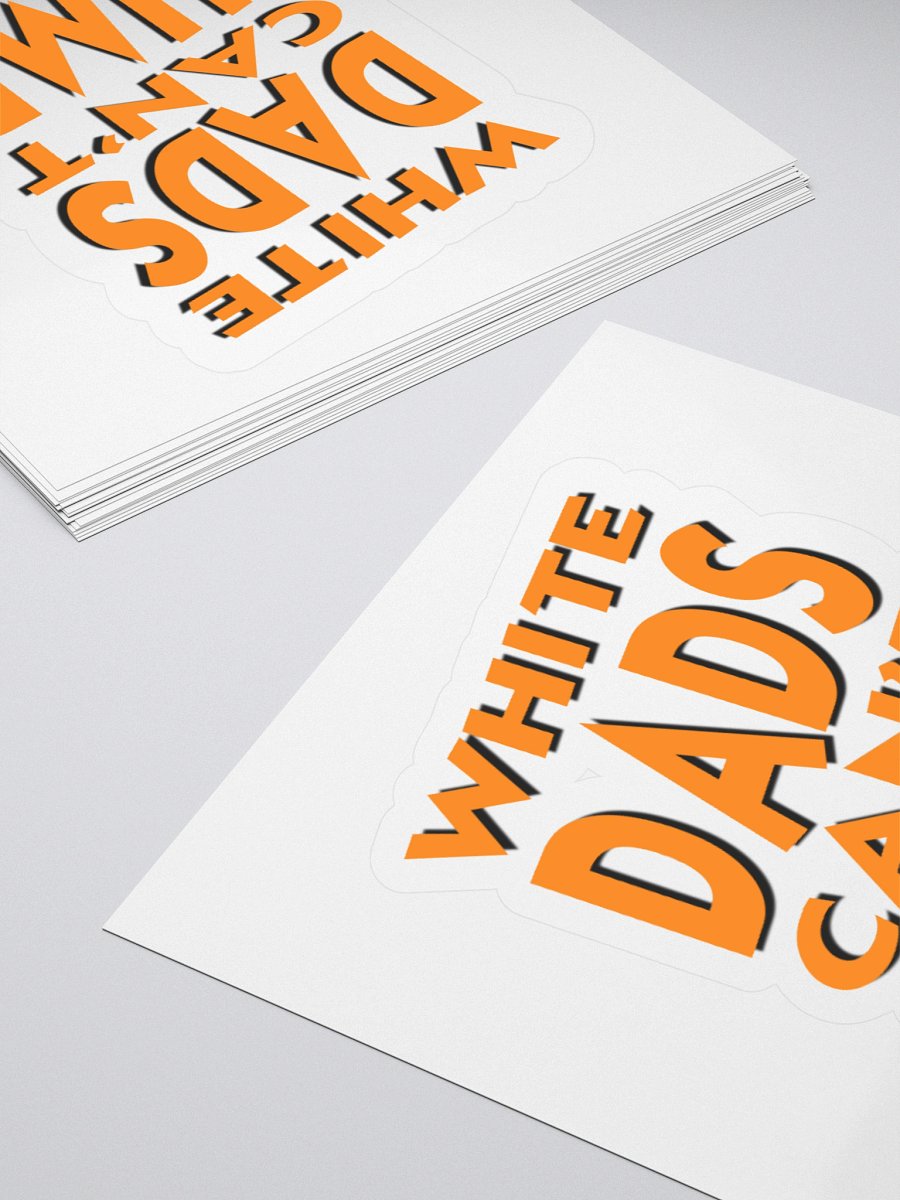 White Dads Can't Jump Logo Decal product image (4)
