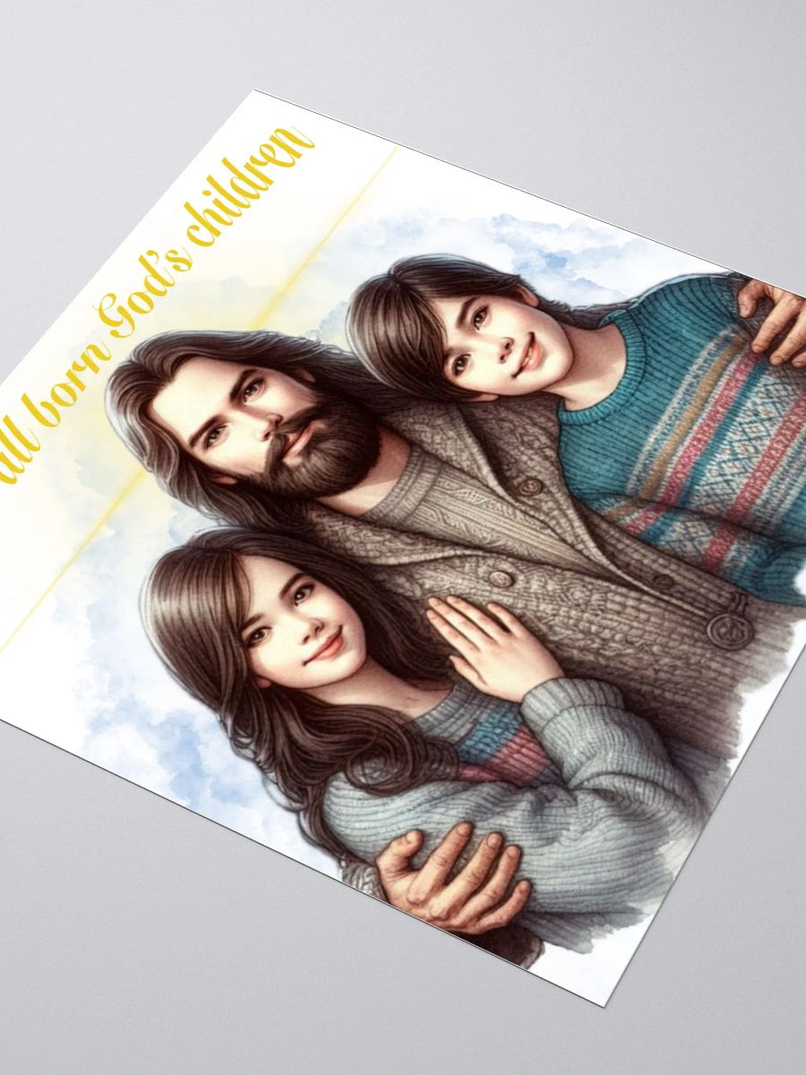 We are all born God's children - Sticker product image (3)
