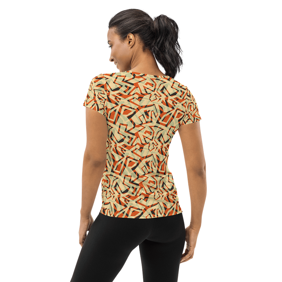 Orange Grunge | Women's Athletic T-Shirt product image (3)