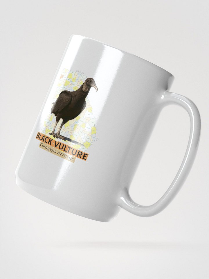 Georgia Black Vulture White Glossy Mug product image (2)