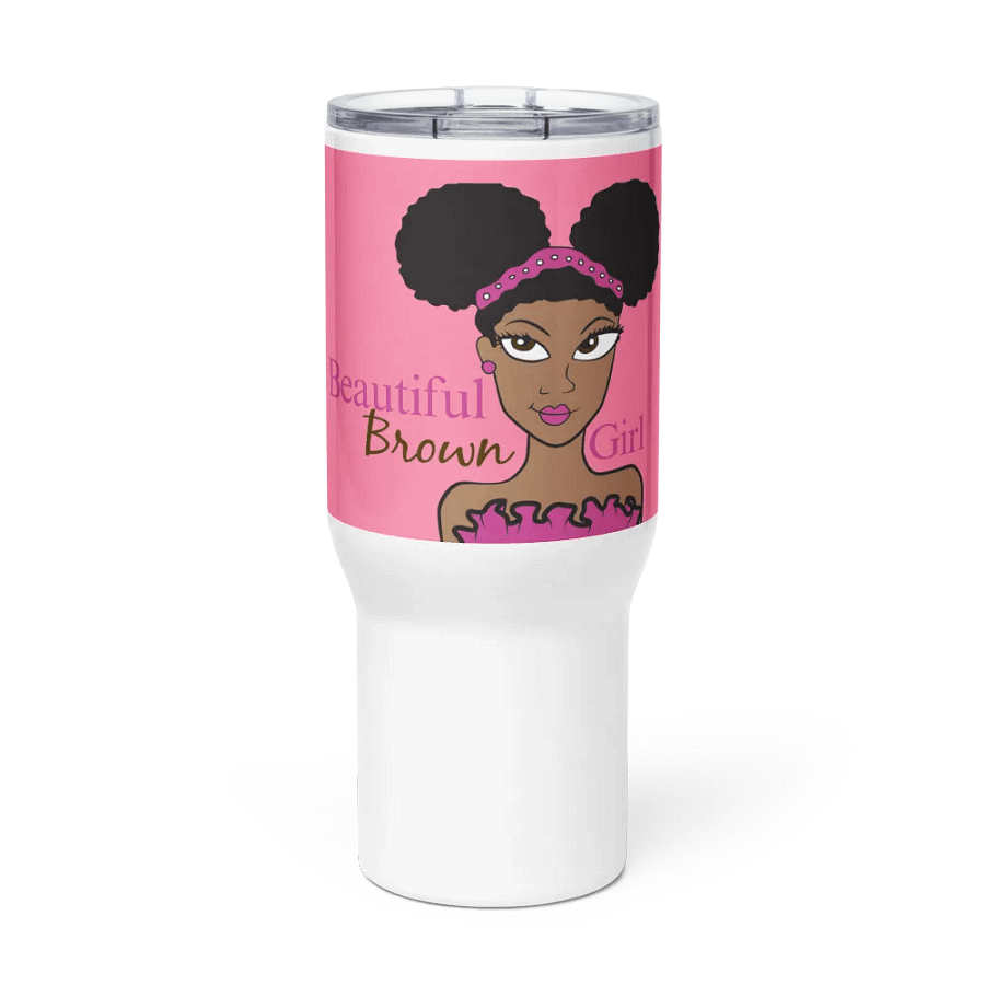 Beautiful Brown Girl Travel Mug - Cocoa product image (2)