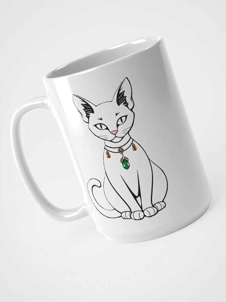 Feline Gem White Glossy Mug product image (2)
