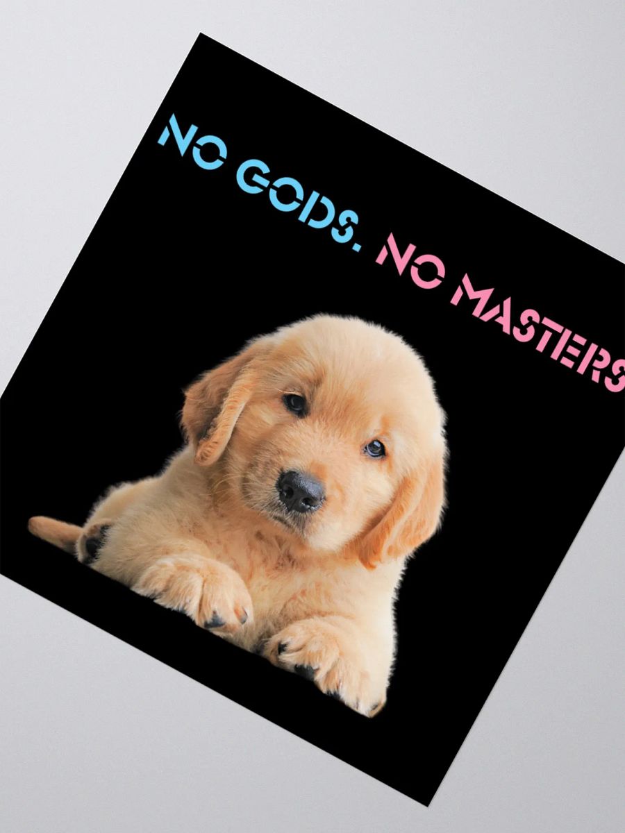 No Gods No Masters - Black Sticker product image (5)