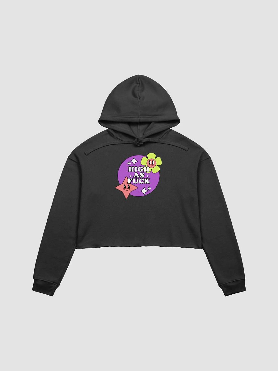 High as fuck - Crop Hoodie product image (1)