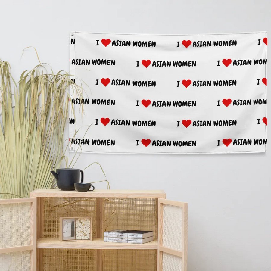 I <3 ASIAN WOMEN Flag product image (7)