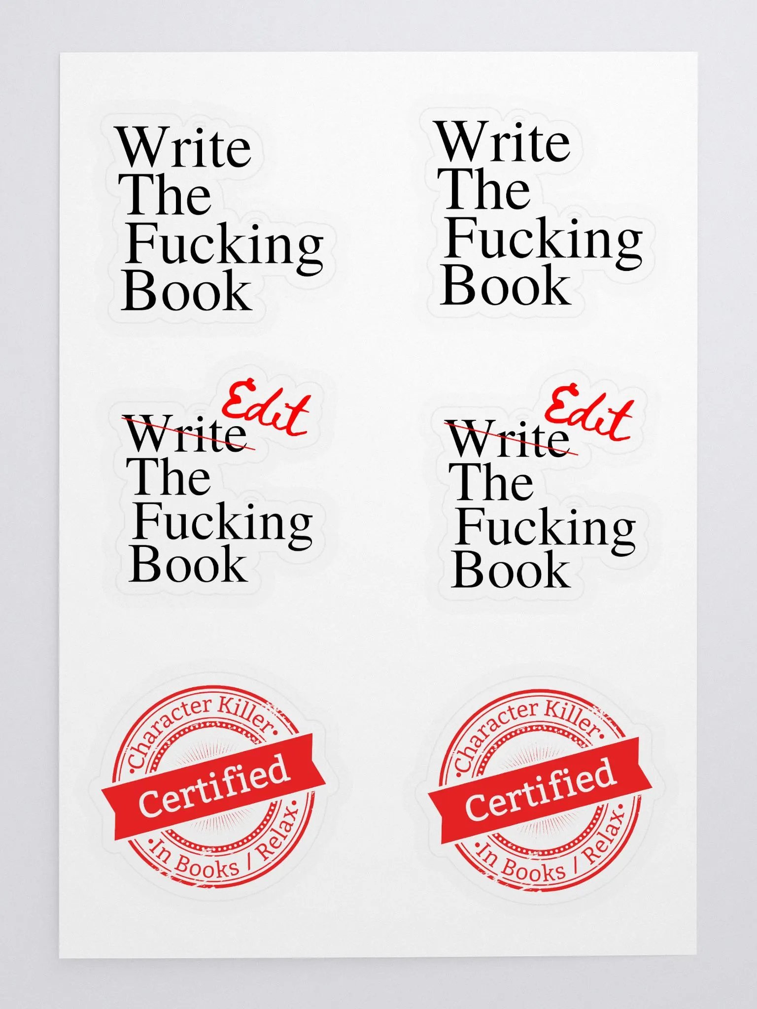 Author Stuff Sticker Sheet product image (2)
